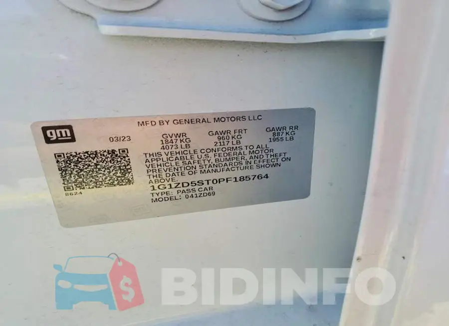 1G1ZD5ST0PF185764 Photo# 12