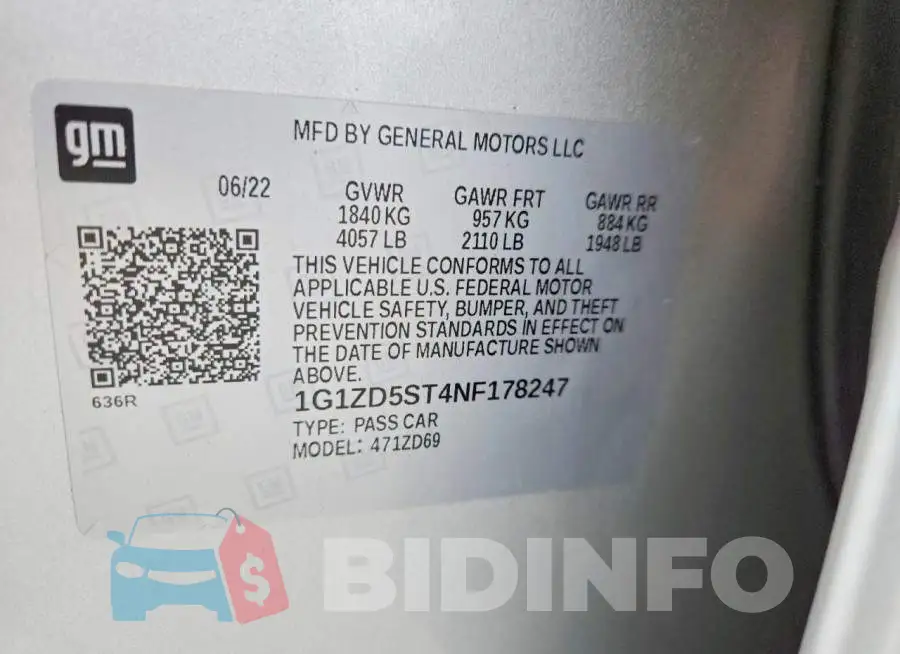 1G1ZD5ST4NF178247 Photo# 12