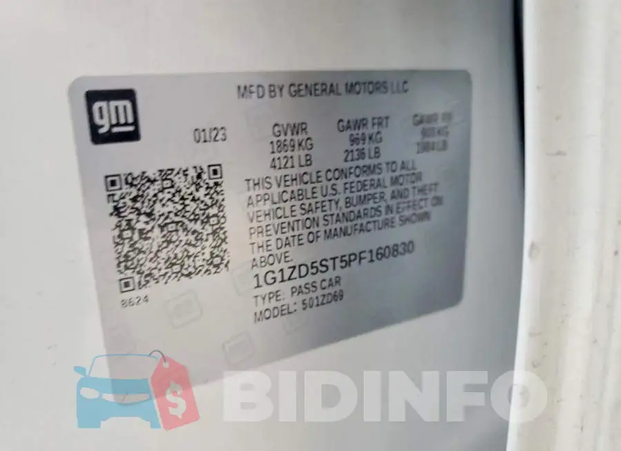 1G1ZD5ST5PF160830 Photo# 12