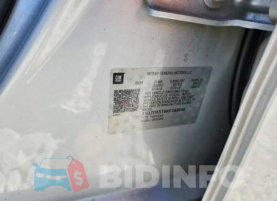 1G1ZD5ST8KF163648 Photo# 12