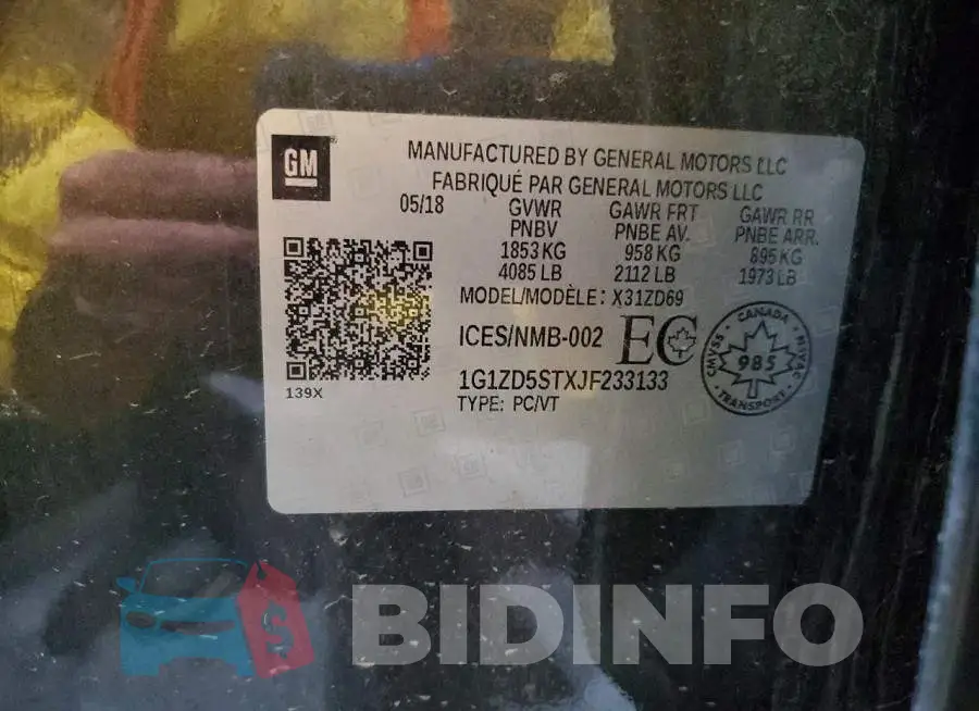 1G1ZD5STXJF233133 Photo# 13