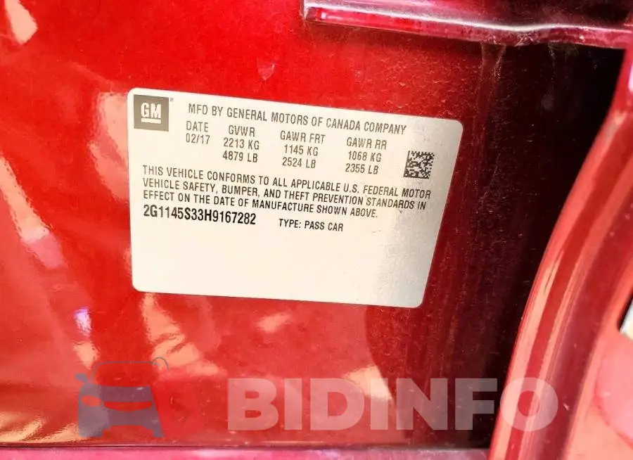 2G1145S33H9167282 Photo# 13