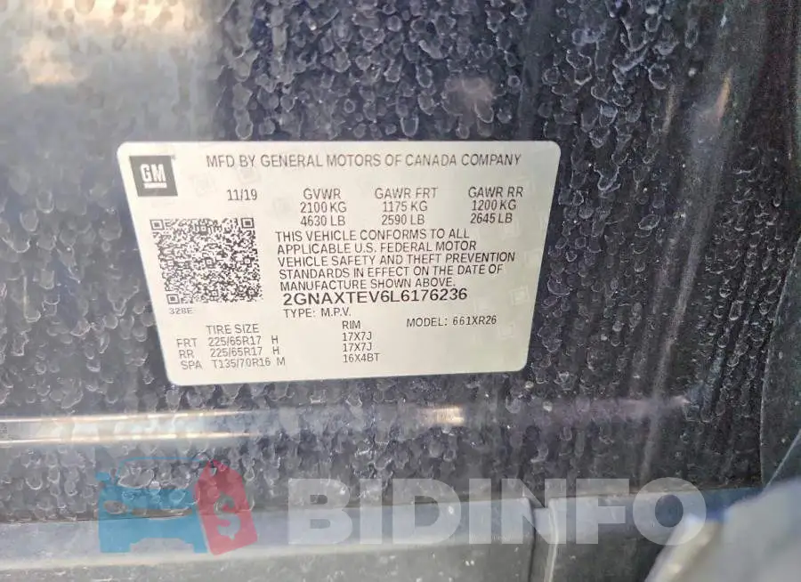 2GNAXTEV6L6176236 Photo# 13
