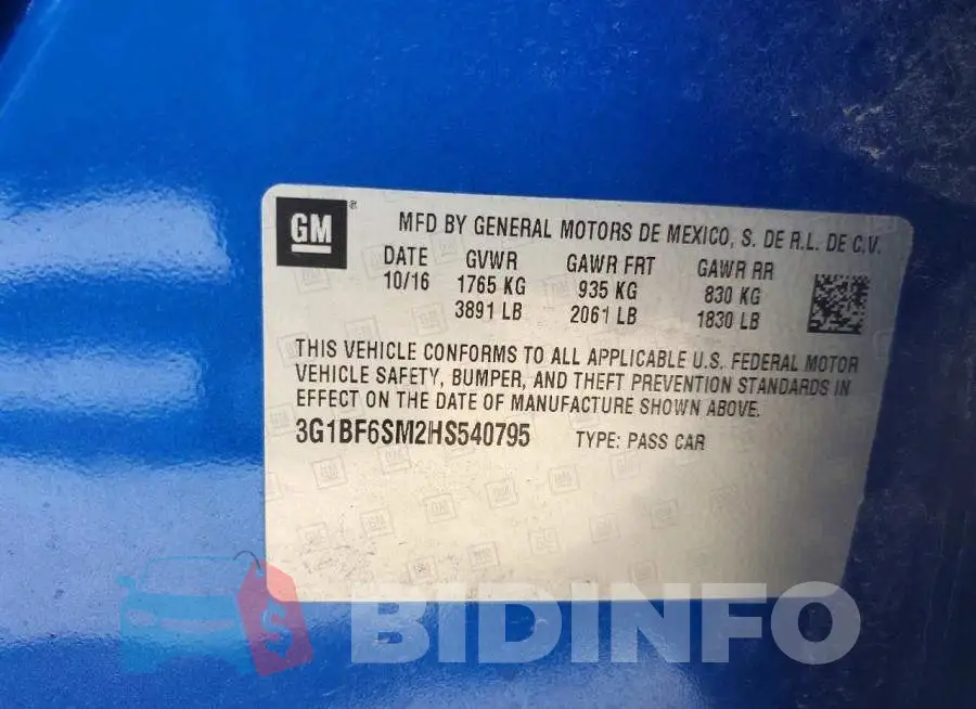 3G1BF6SM2HS540795 Photo# 12