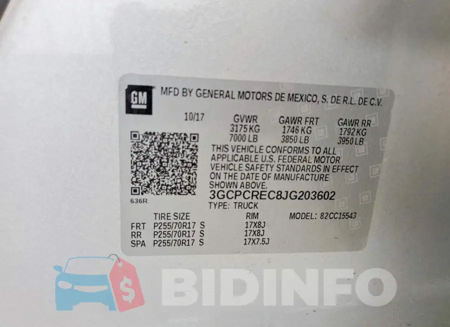 3GCPCREC8JG203602 Photo# 12