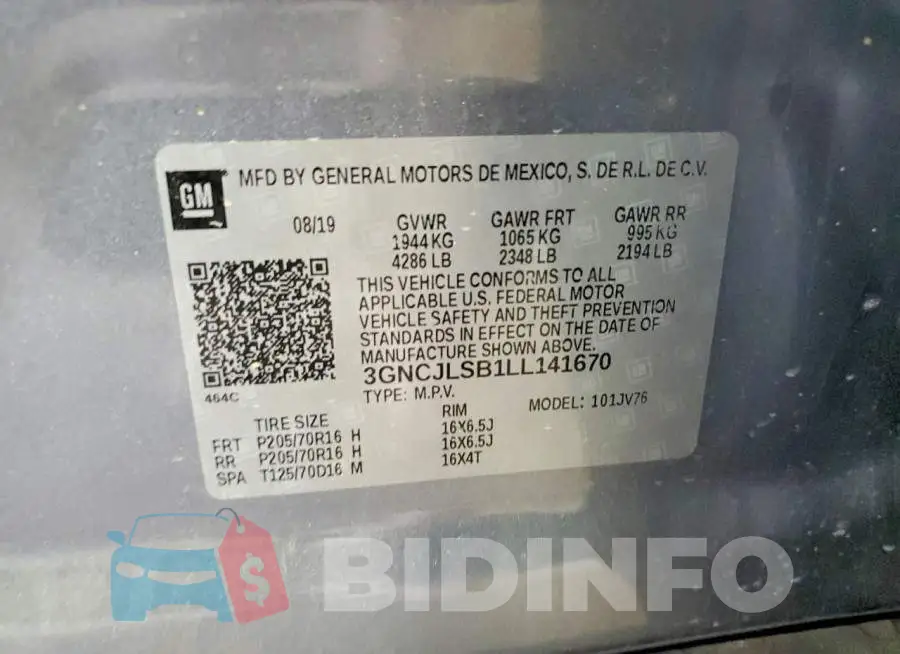 3GNCJLSB1LL141670 Photo# 12
