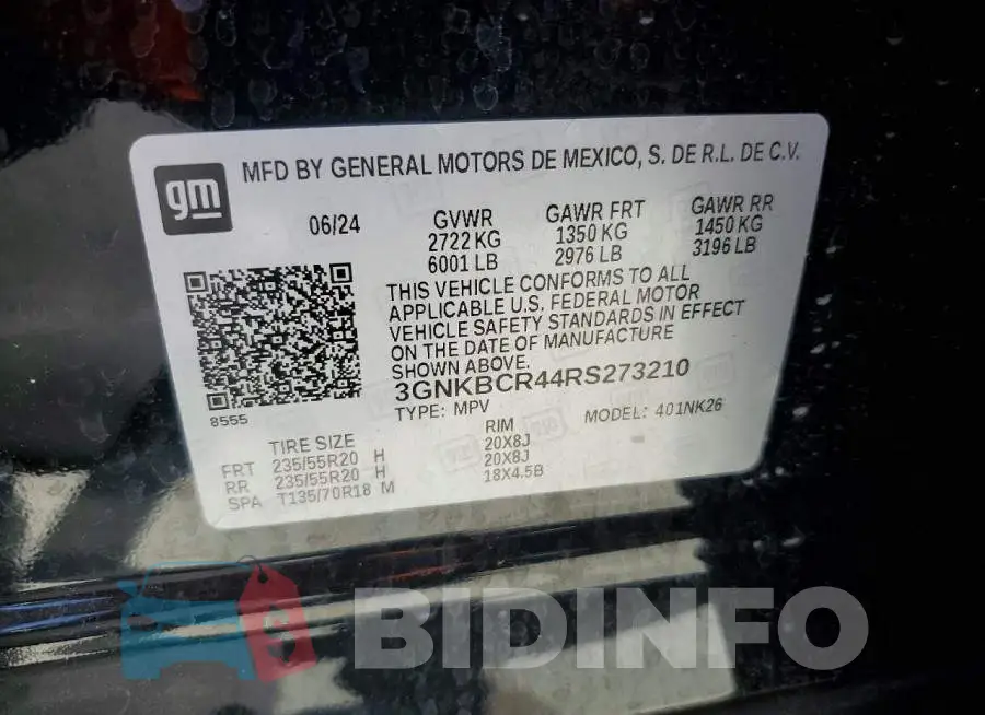 3GNKBCR44RS273210 Photo# 13