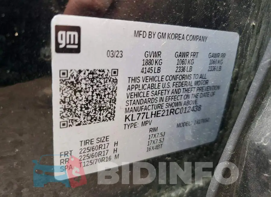 KL77LHE21RC012438 Photo# 14