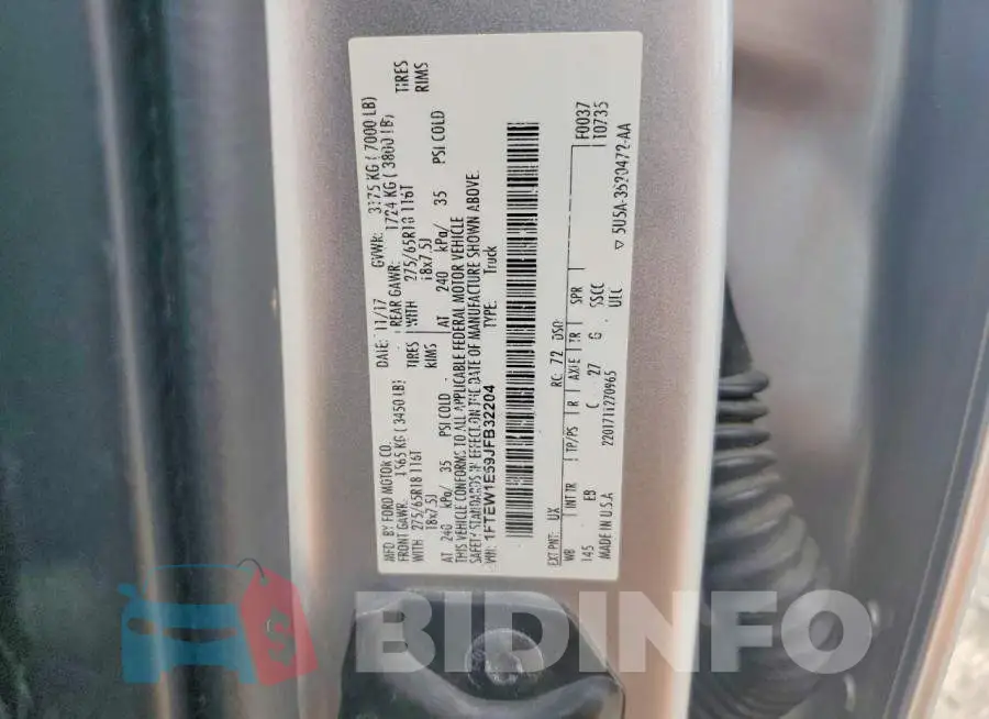 1FTEW1E59JFB32204 Photo# 12