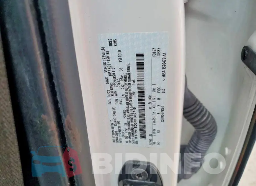 1FTFW1ED0NFB02719 Photo# 12