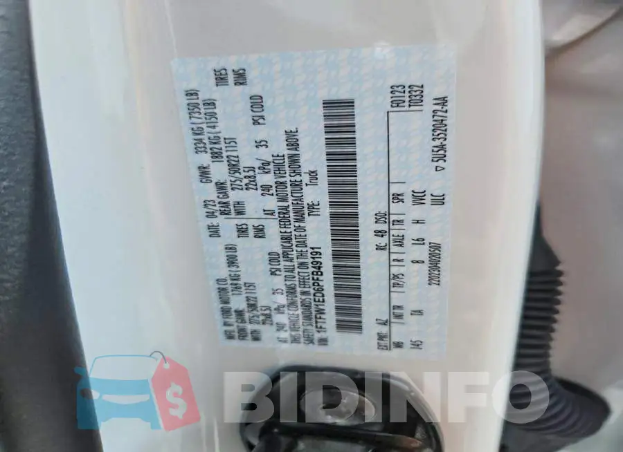 1FTFW1ED6PFB49191 Photo# 12