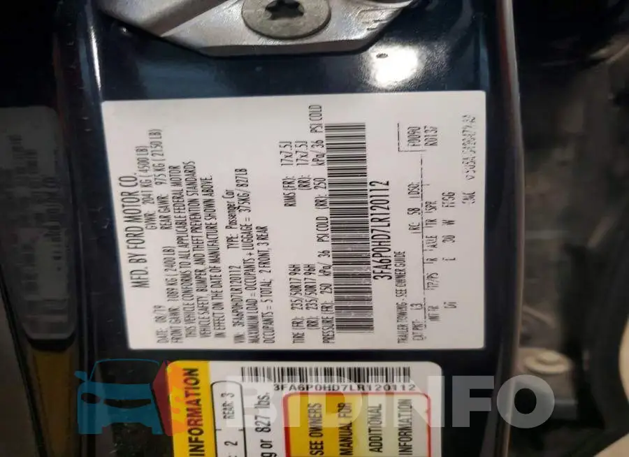 3FA6P0HD7LR120112 Photo# 12
