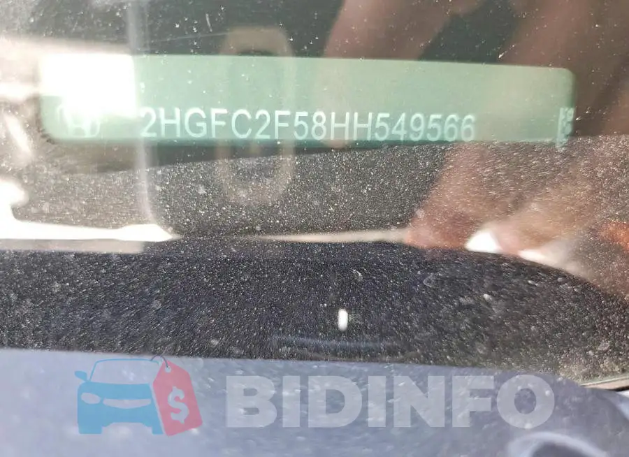 2HGFC2F58HH549566 Photo# 12