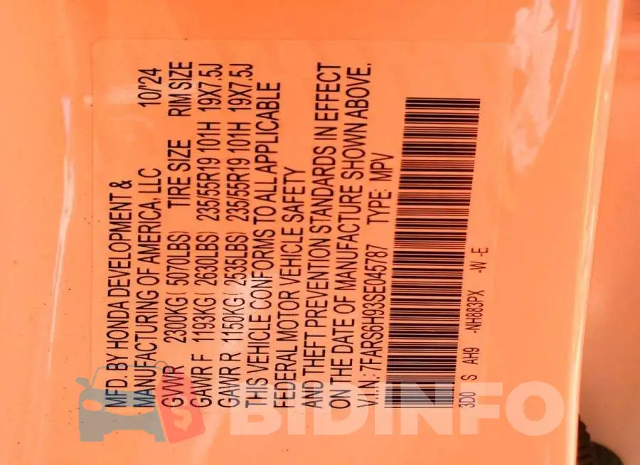 7FARS6H93SE045787 Photo# 13