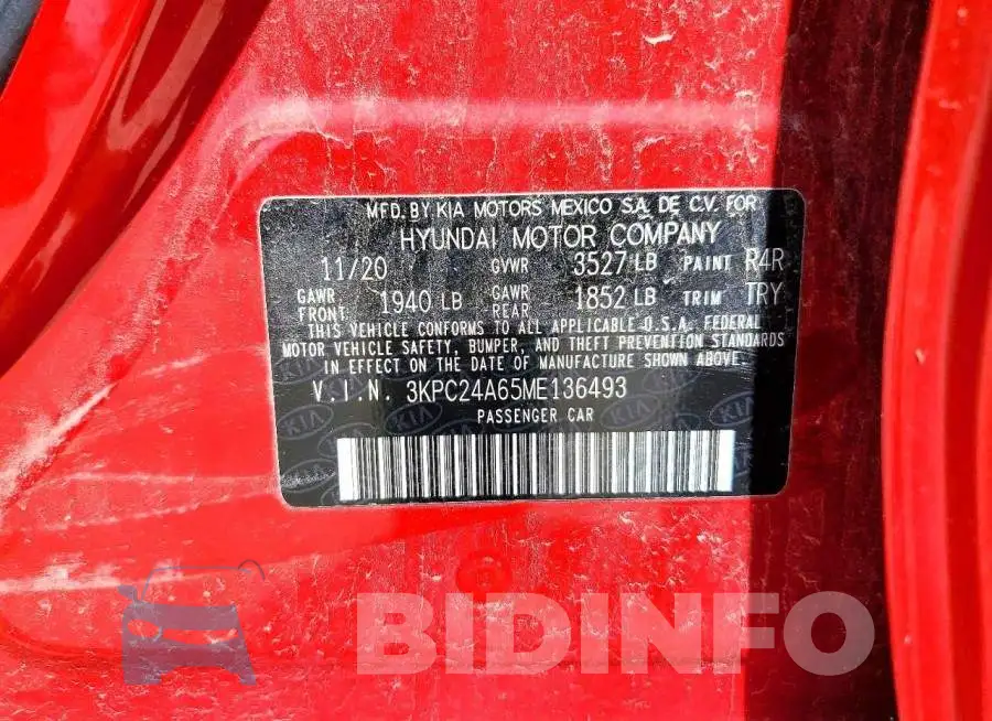 3KPC24A65ME136493 Photo# 12