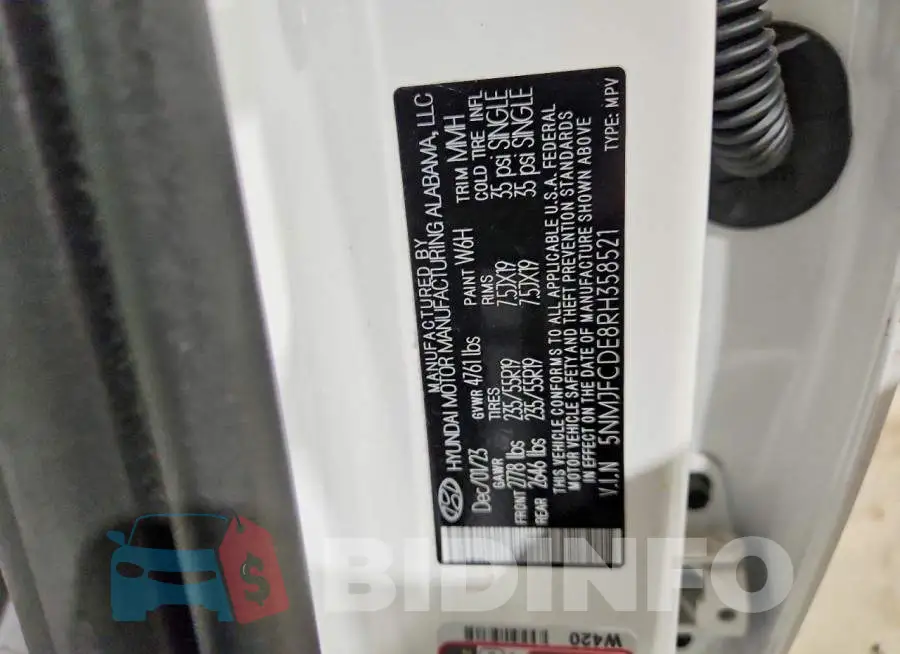 5NMJFCDE8RH358521 Photo# 13