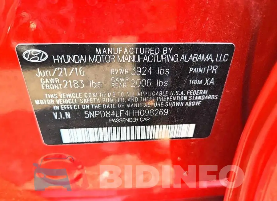 5NPD84LF4HH098269 Photo# 12