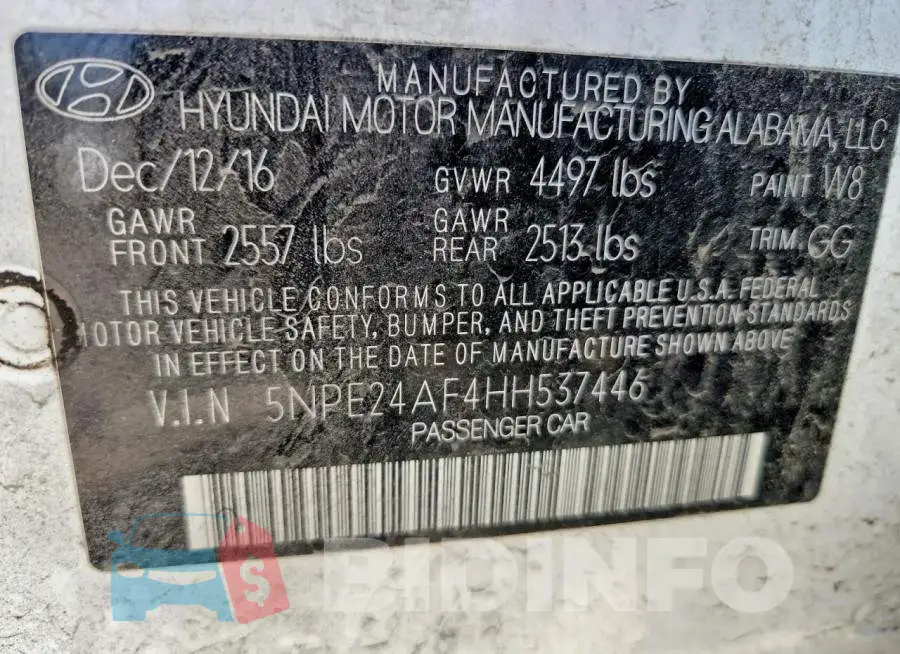 5NPE24AF4HH537446 Photo# 12