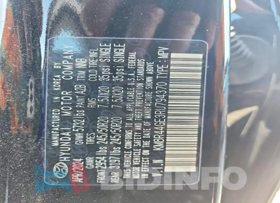 KM8R44GE3RU794370 Photo# 14