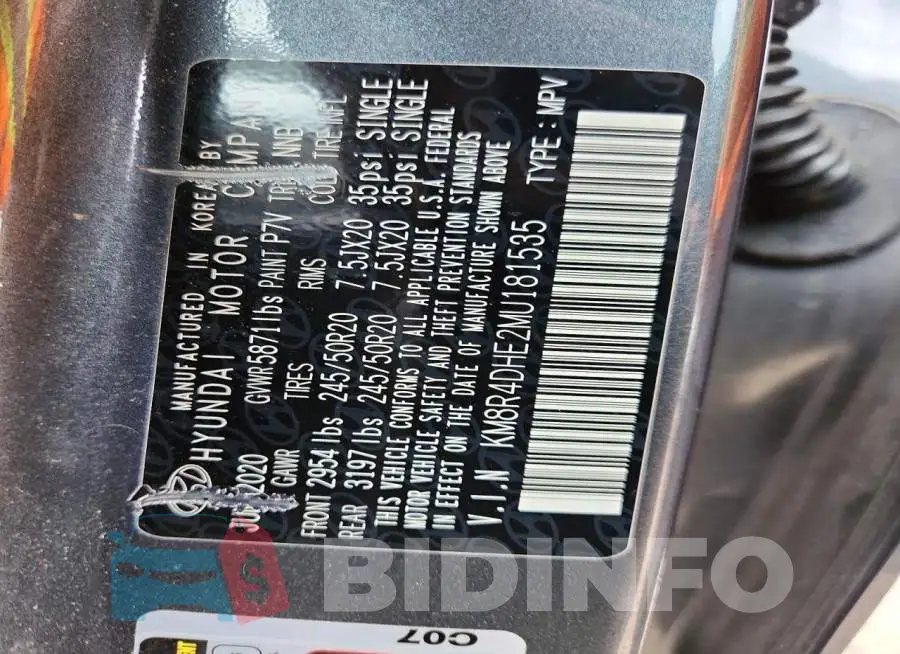 KM8R4DHE2MU181535 Photo# 12