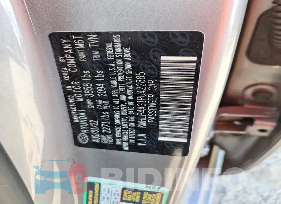 KMHLP4AG1PU422885 Photo# 12