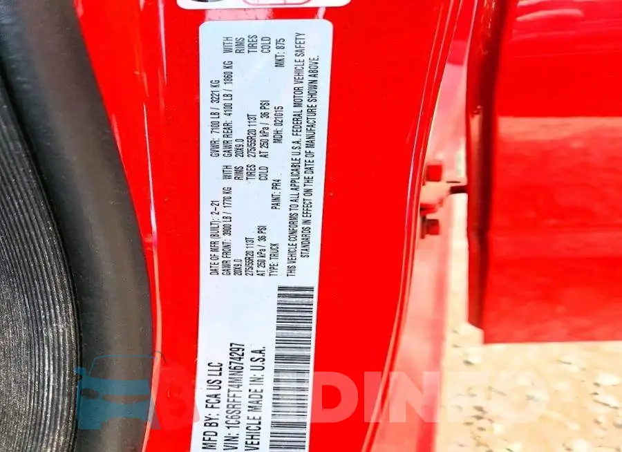 1C6SRFFT4MN674297 Photo# 13