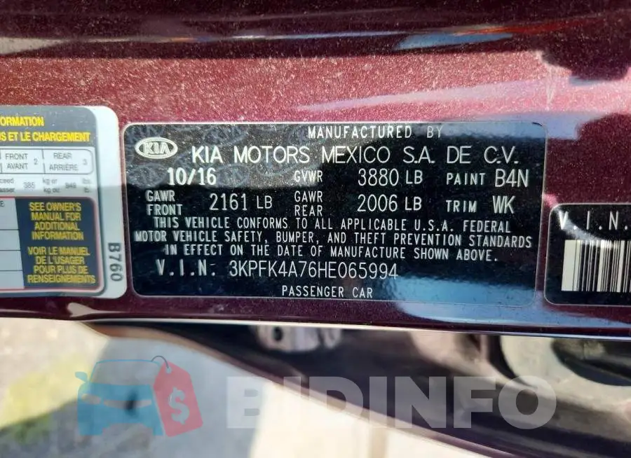 3KPFK4A76HE065994 Photo# 12
