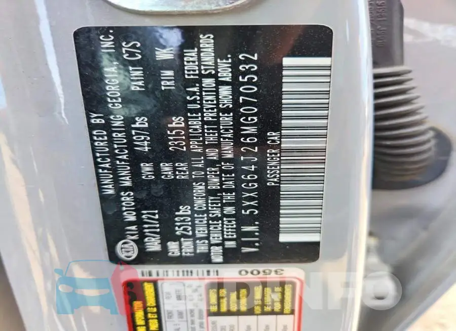 5XXG64J26MG070532 Photo# 12