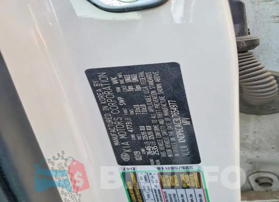 KNDP6CAC3L7654977 Photo# 12