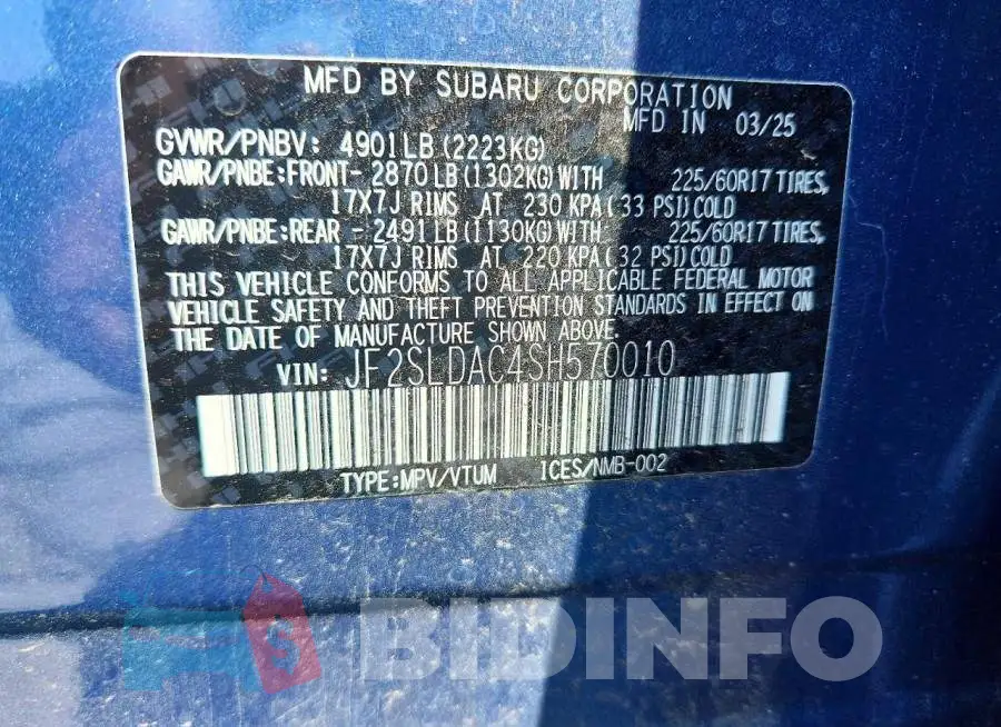 JF2SLDAC4SH570010 Photo# 14
