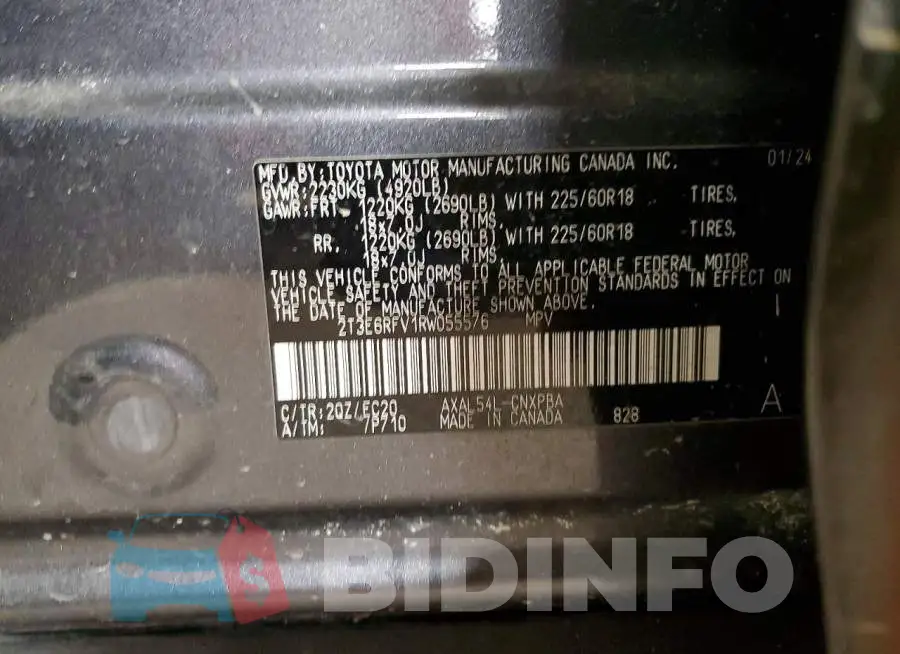 2T3E6RFV1RW055576 Photo# 14