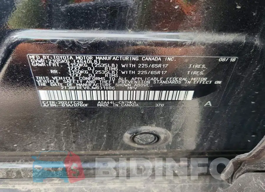 2T3RFREV8JW831886 Photo# 14