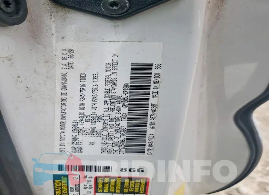 3TYSZ5AN6LT003027 Photo# 12
