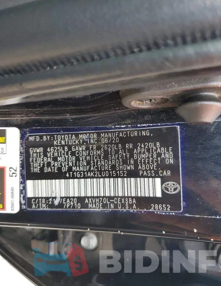 4T1G31AK2LU015152 Photo# 12