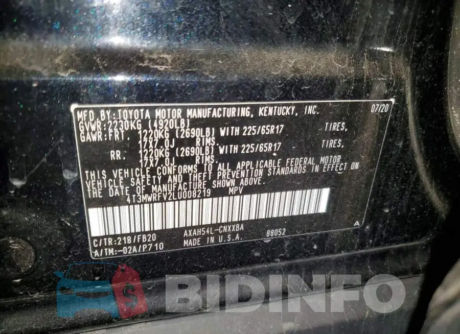 4T3MWRFV2LU008219 Photo# 14