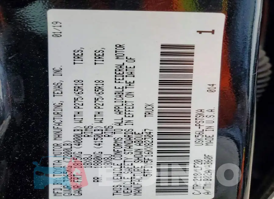 5TFDY5F16KX823047 Photo# 14
