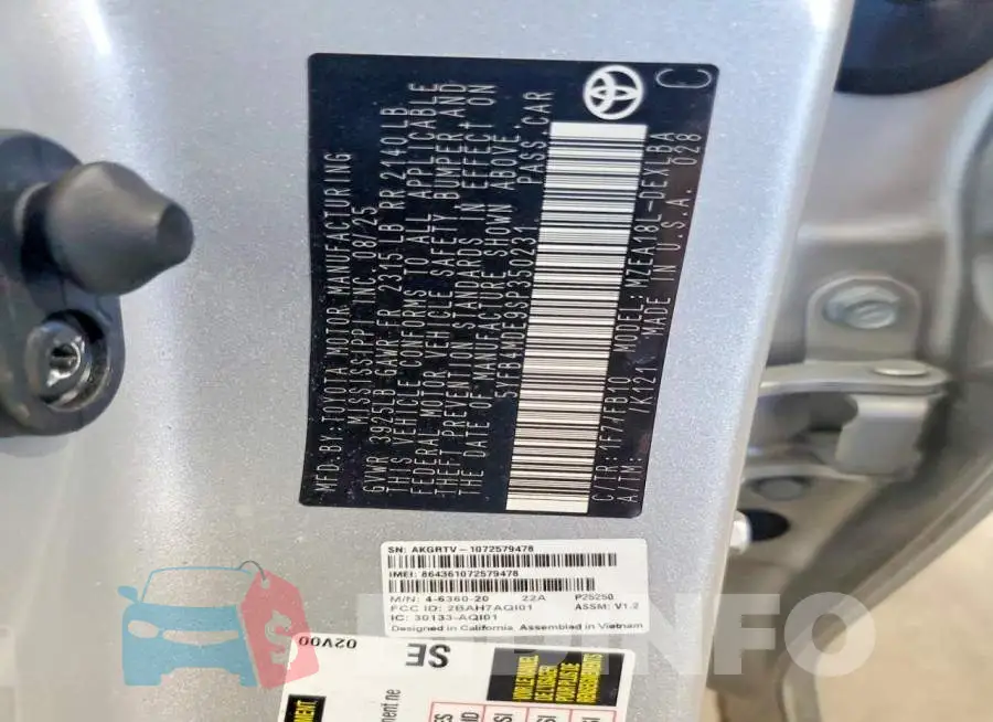 5YFB4MDE9SP350231 Photo# 12