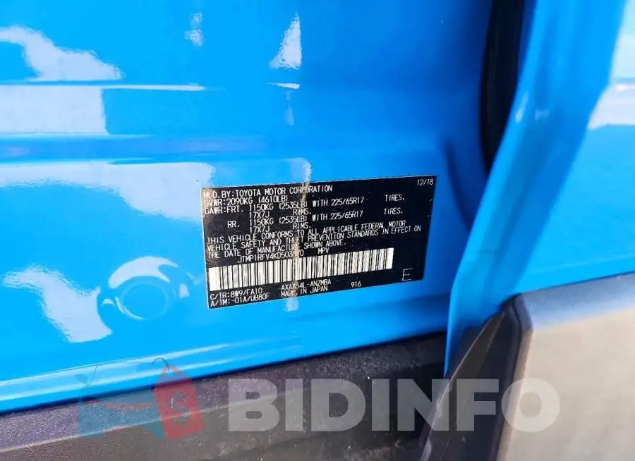 JTMP1RFV4KD503870 Photo# 13