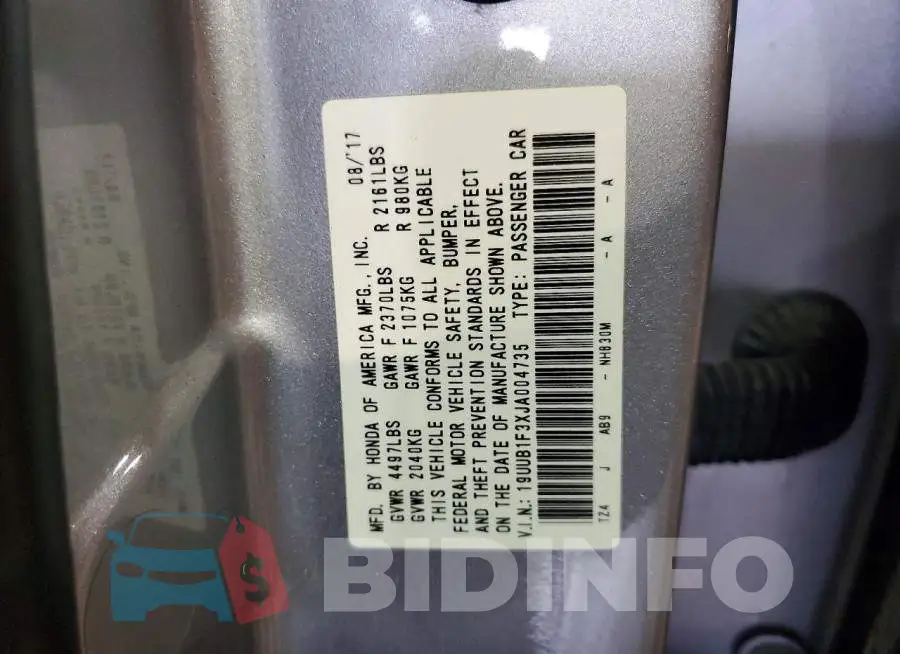 19UUB1F3XJA004735 Photo# 12