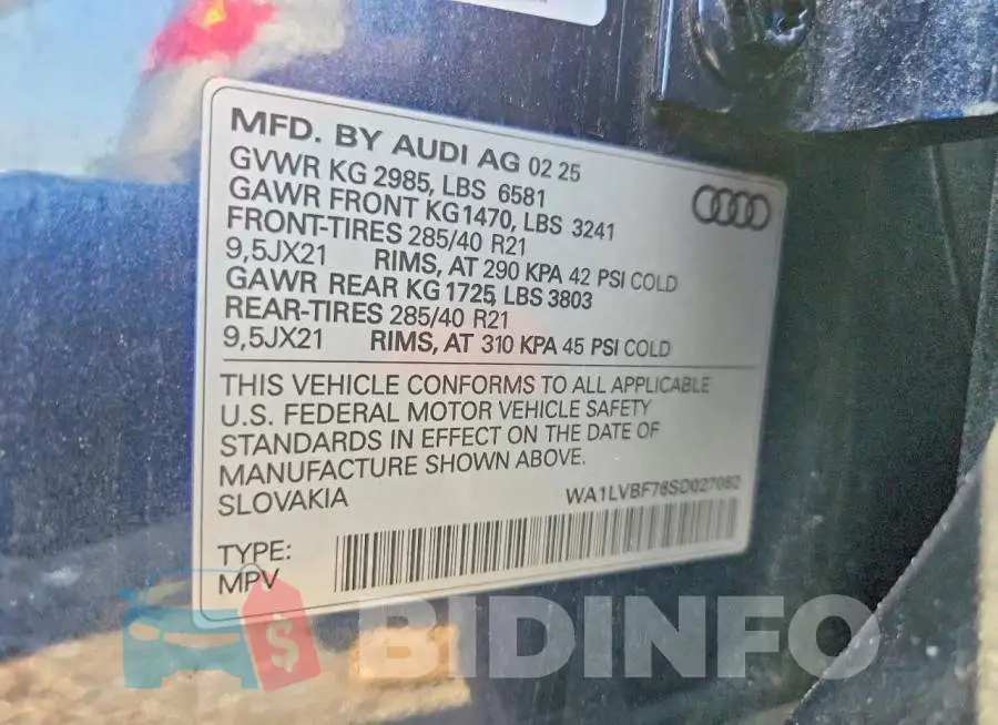 WA1LVBF76SD027062 Photo# 12