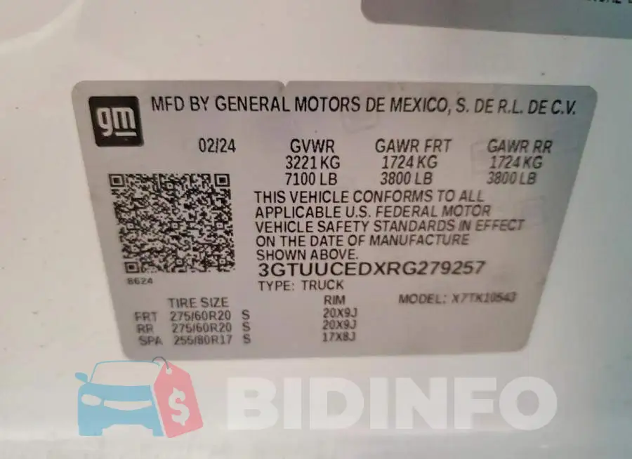 3GTUUCEDXRG279257 Photo# 12