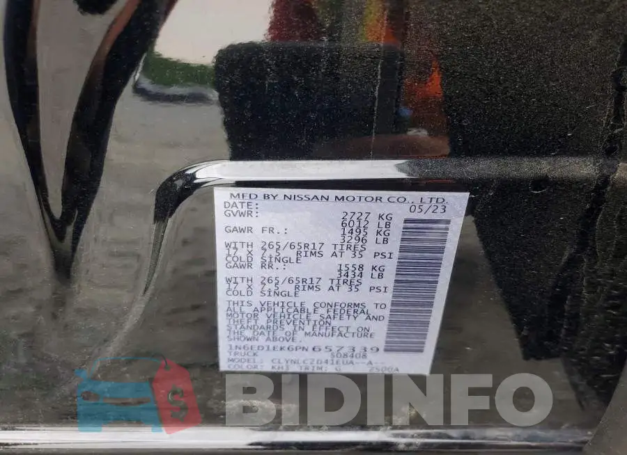 1N6ED1EK6PN657339 Photo# 12