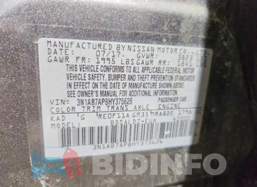 3N1AB7AP8HY375626 Photo# 13