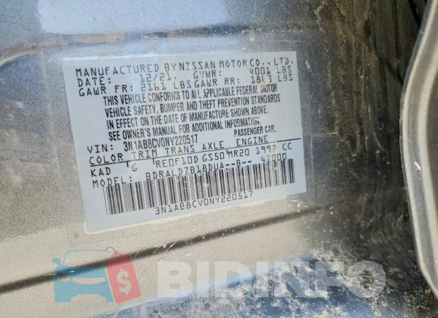 3N1AB8CV0NY220517 Photo# 12