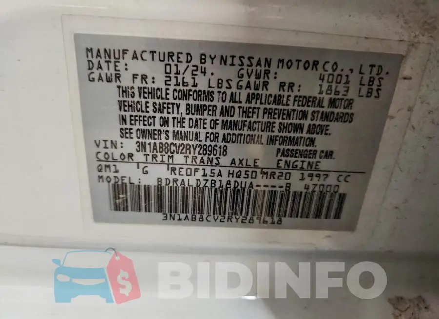 3N1AB8CV2RY289618 Photo# 12