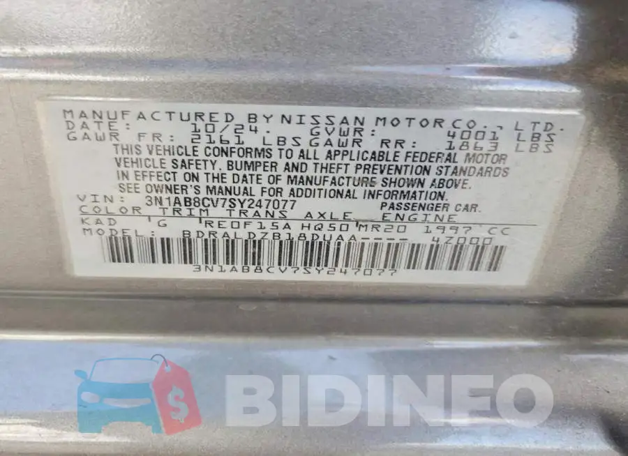 3N1AB8CV7SY247077 Photo# 12