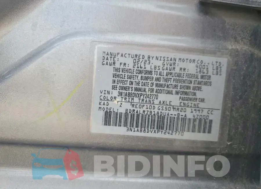 3N1AB8DVXPY242770 Photo# 12