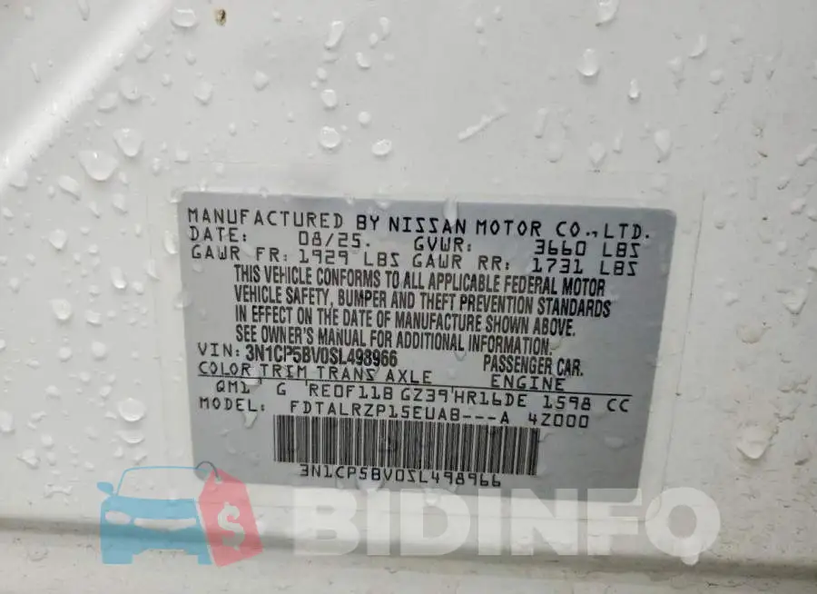 3N1CP5BV0SL498966 Photo# 13