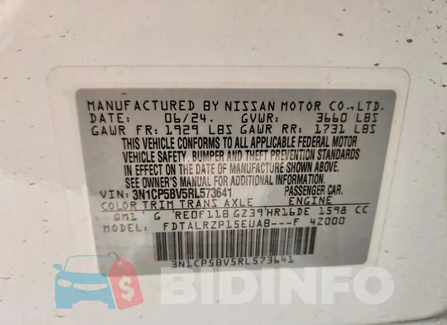 3N1CP5BV5RL573641 Photo# 12