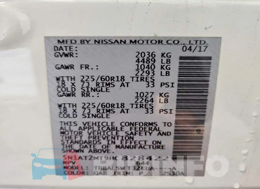 5N1AT2MT9HC828422 Photo# 13